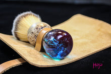 Load image into Gallery viewer, Leather Shaving Brush Travel Case
